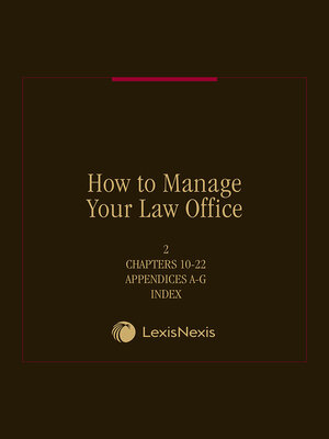 cover image of How to Manage Your Law Office